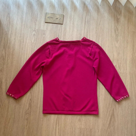 y2k JohnPaulRichard Pink Sequin Top - Picture 4 of 5